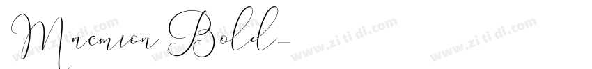 Mnemion Bold字体转换